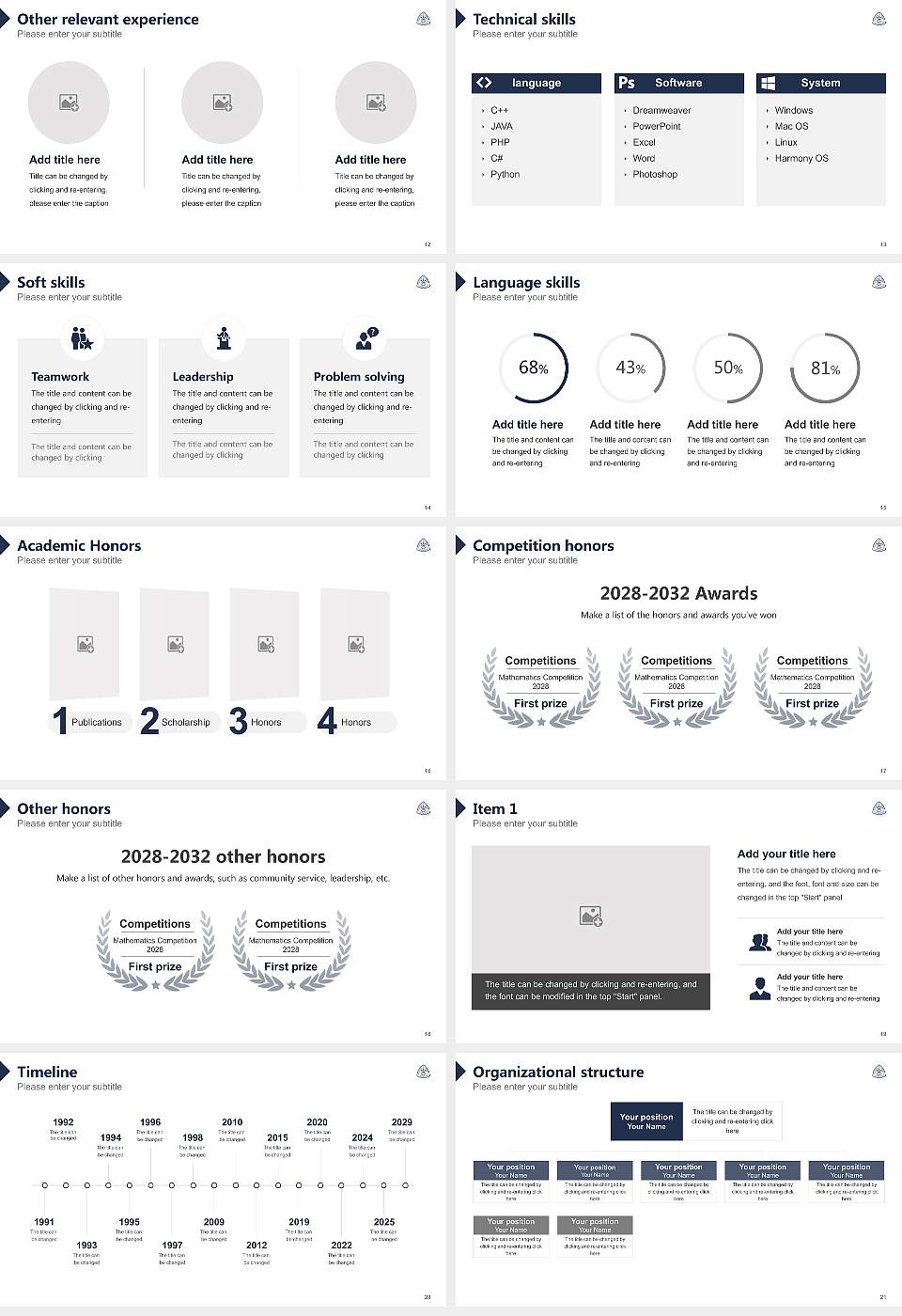 Colorado School of Mines Resume PPT Template16:9 ratio PPT effect preview image3