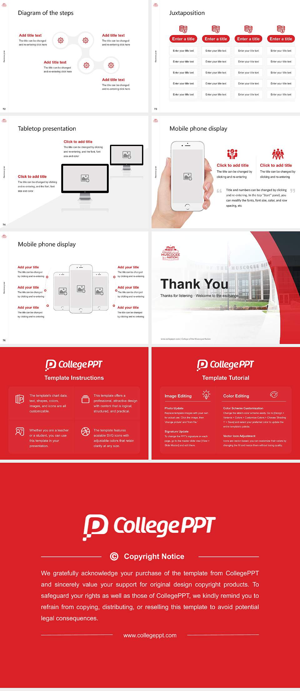 College of the Muscogee Nation Competition/Entrepreneurship Contest PPT Template4:3 ratio PPT effect preview image9