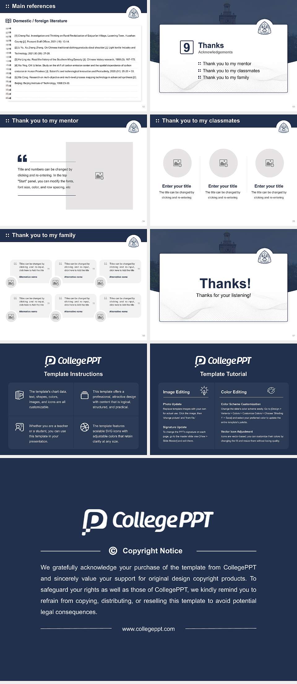 Colorado School of Mines Graduation Thesis Defense PPT Template4:3 ratio PPT effect preview image7