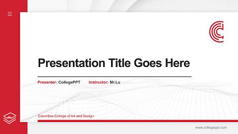Columbus College of Art and Design Thesis Proposal/Graduation Defense PPT Template