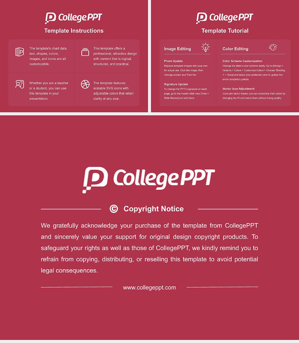 Colorado State University-Global Campus Course/Courseware Creation PPT Template4:3 ratio PPT effect preview image5