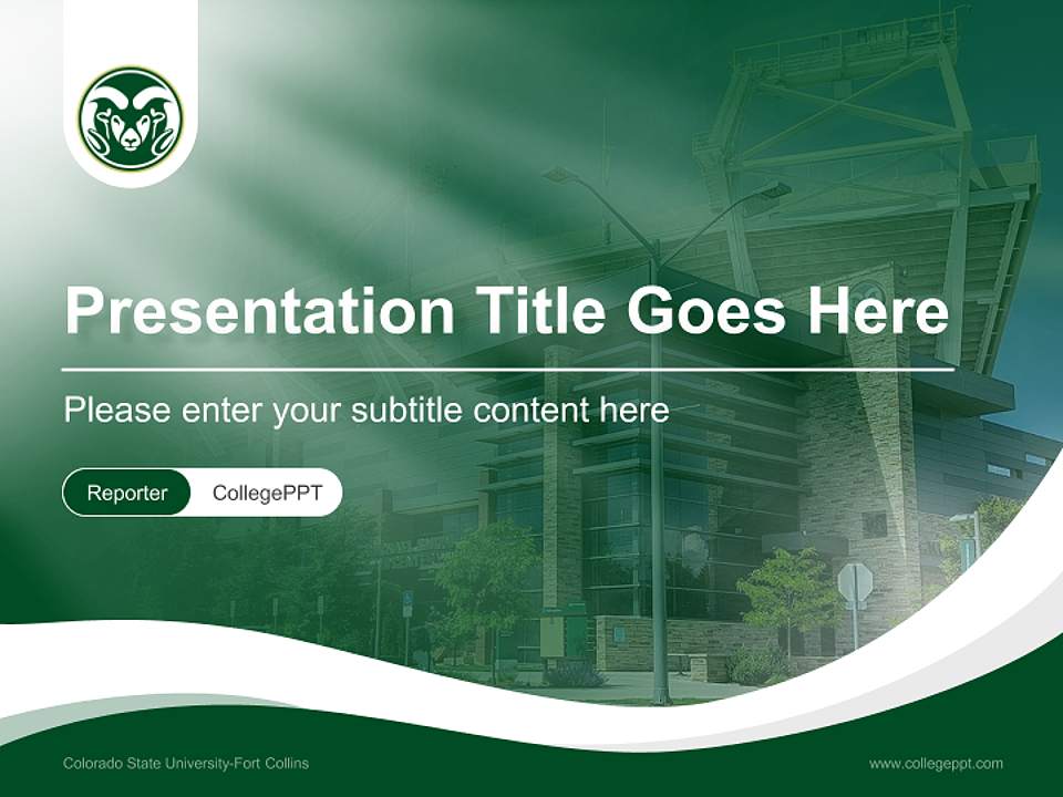 Colorado State University-Fort Collins Lecture Sharing and Networking Event PPT Template4:3 ratio PPT effect preview image4