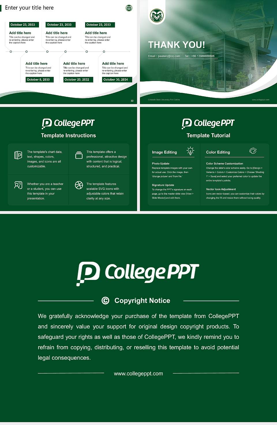 Colorado State University-Fort Collins Lecture Sharing and Networking Event PPT Template4:3 ratio PPT effect preview image4