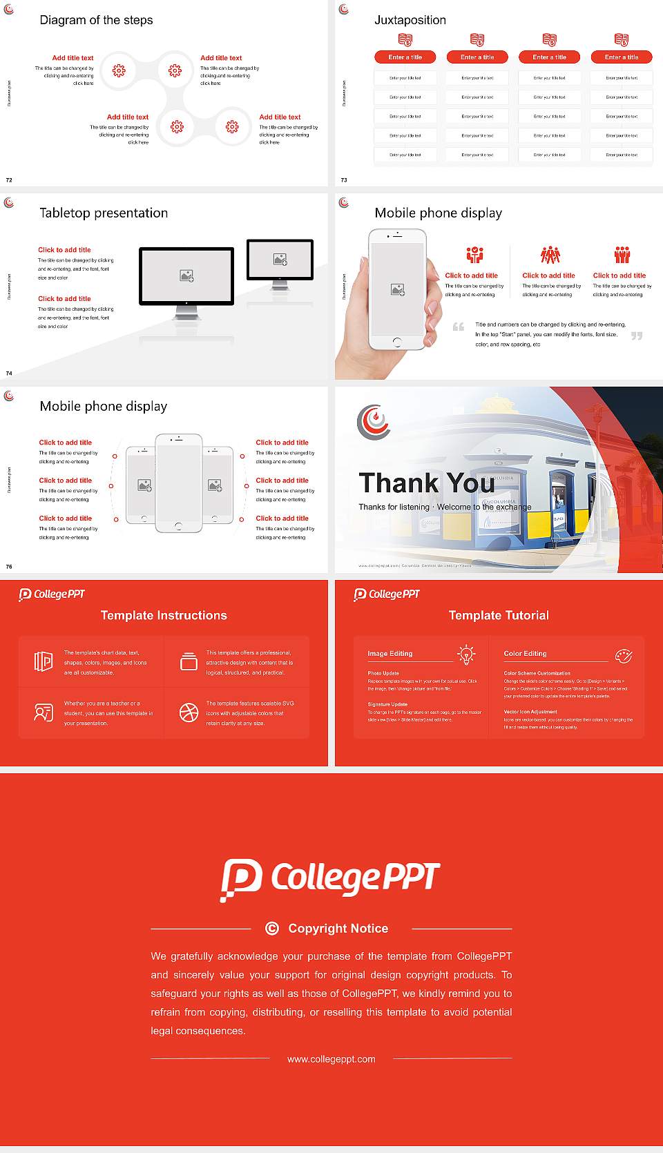 Columbia Central University-Yauco Competition/Entrepreneurship Contest PPT Template16:9 ratio PPT effect preview image9