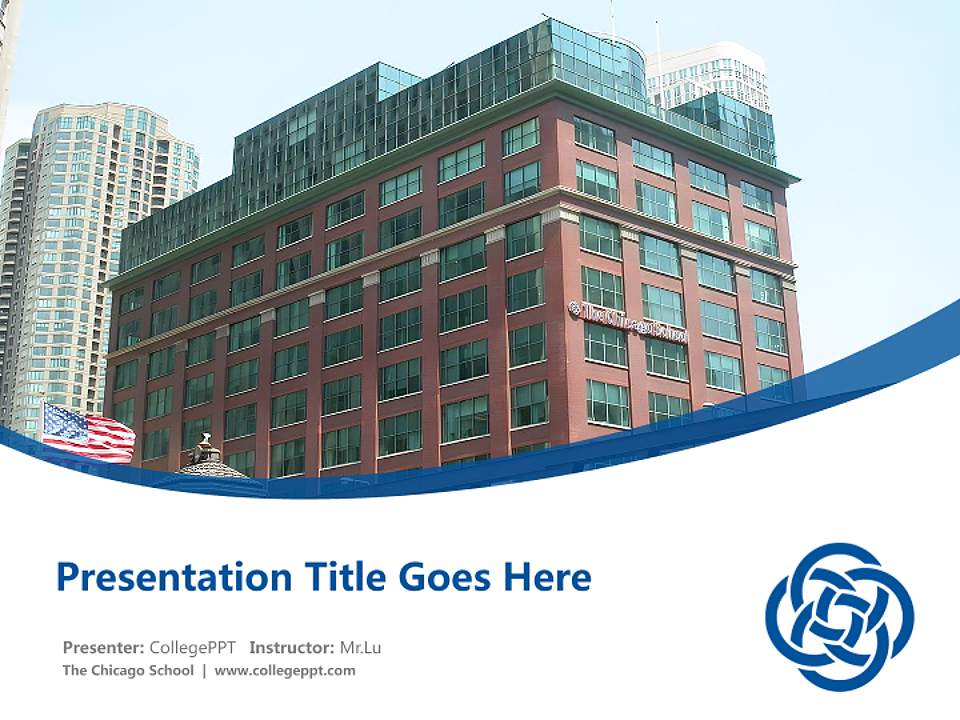 The Chicago School Course/Courseware Creation PPT Template4:3 ratio PPT effect preview image5