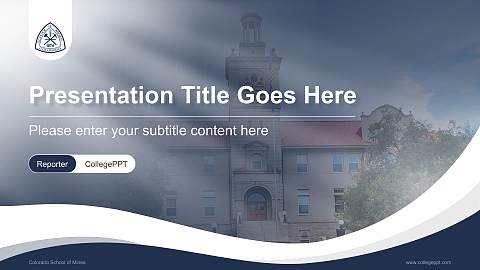 Colorado School of Mines Lecture Sharing and Networking Event PPT Template