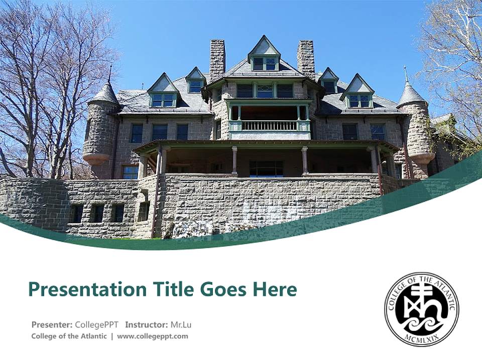 College of the Atlantic Course/Courseware Creation PPT Template4:3 ratio PPT effect preview image5