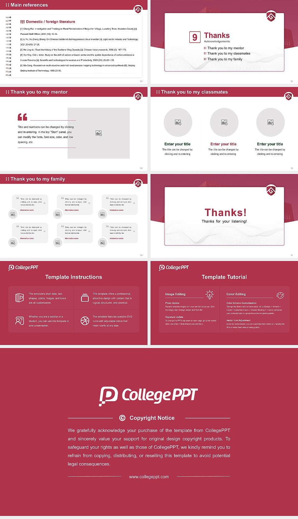 Colorado State University-Global Campus Graduation Thesis Defense PPT Template16:9 ratio PPT effect preview image7