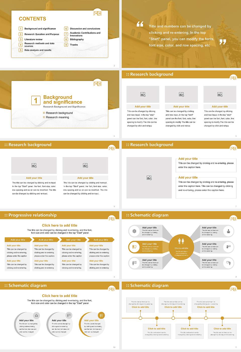 Colorado College Graduation Thesis Defense PPT Template16:9 ratio PPT effect preview image2