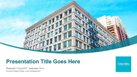 Columbia College Chicago Course/Courseware Creation PPT Template
