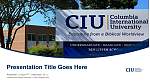 Columbia International University Ceacht Teimpléad PPT