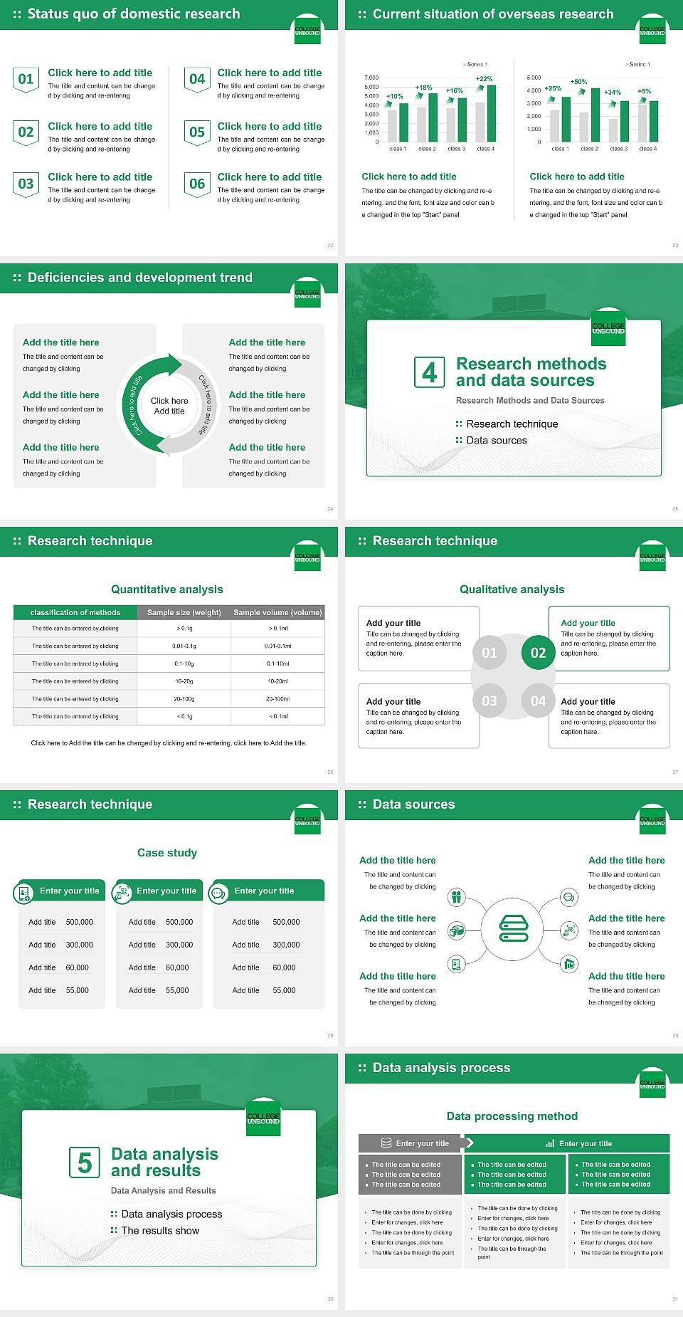 College Unbound Graduation Thesis Defense PPT Template4:3 ratio PPT effect preview image4