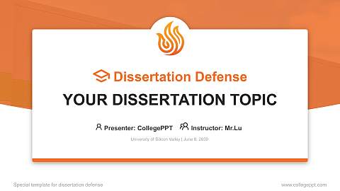 University of Silicon Valley Graduation Thesis Defense PPT Template