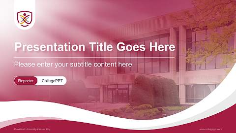 Cleveland University-Kansas City Lecture Sharing and Networking Event PPT Template