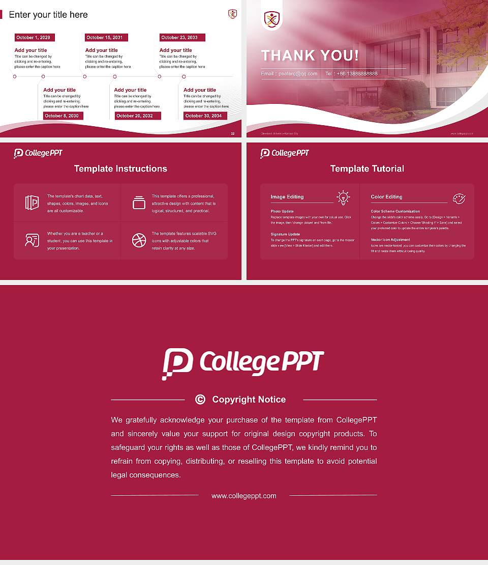 Cleveland University-Kansas City Lecture Sharing and Networking Event PPT Template16:9 ratio PPT effect preview image4