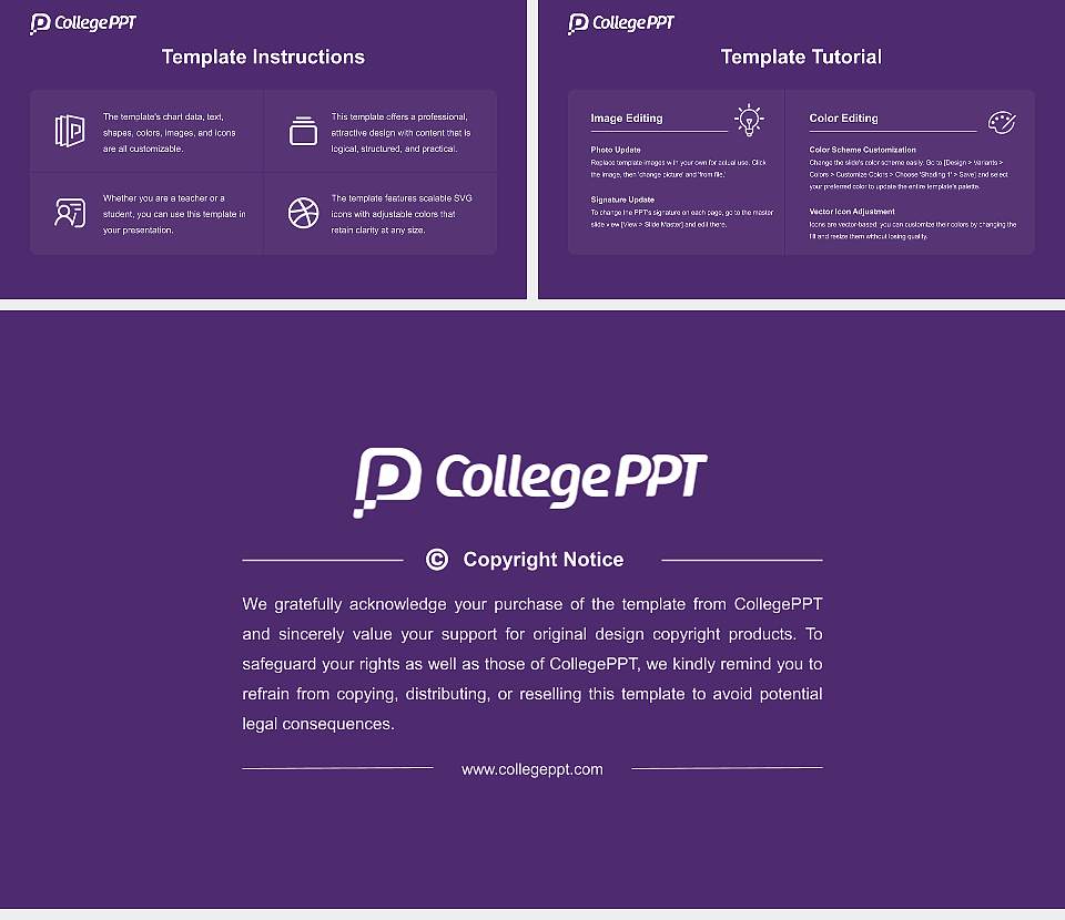 Chatham University Academic Presentation/Research Findings Report PPT Template16:9 ratio PPT effect preview image5
