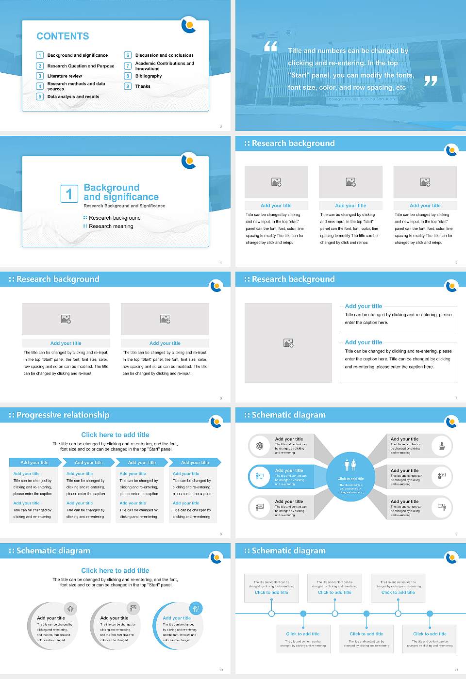 Colegio Universitario De San Juan Graduation Thesis Defense PPT Template16:9 ratio PPT effect preview image2