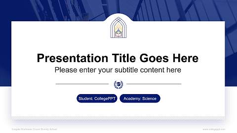 Colgate Rochester Crozer Divinity School National Scholarship Defense PPT Template