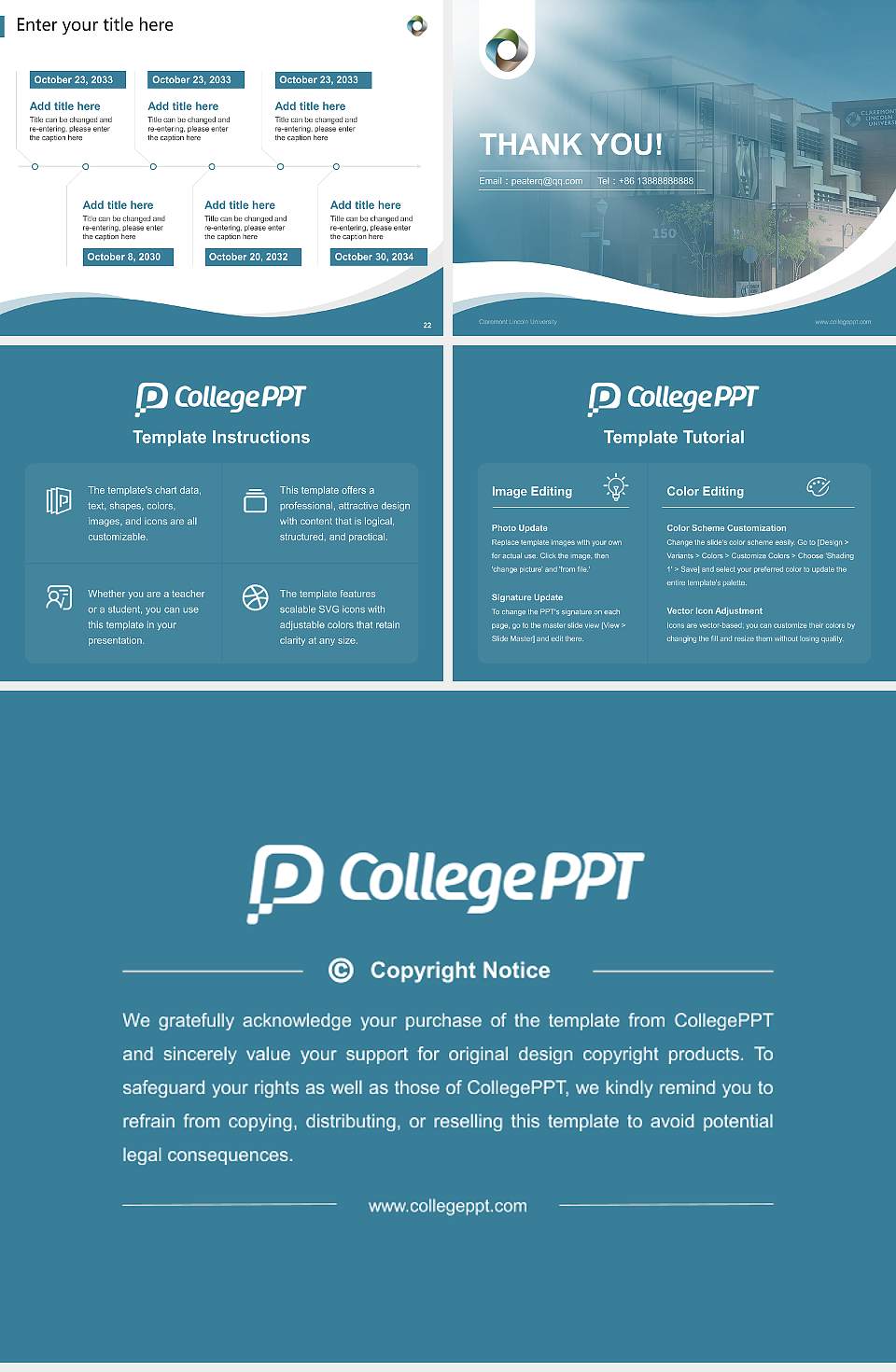 Claremont Lincoln University Lecture Sharing and Networking Event PPT Template4:3 ratio PPT effect preview image4