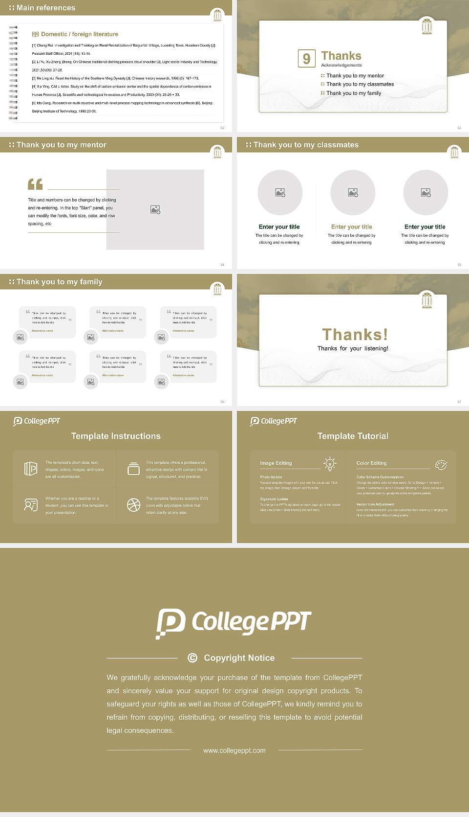 Charleston Southern University Graduation Thesis Defense PPT Template16:9 ratio PPT effect preview image7