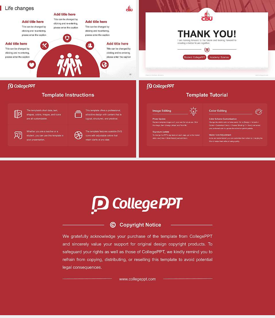 Christian Brothers University National Scholarship Defense PPT Template16:9 ratio PPT effect preview image4
