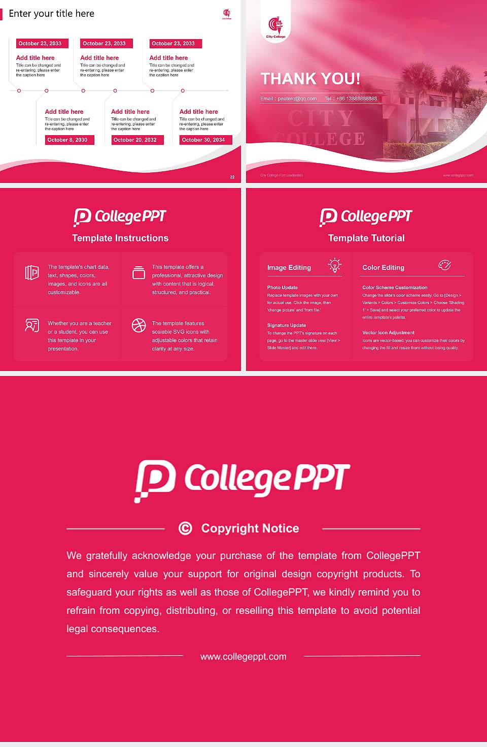 City College-Fort Lauderdale Lecture Sharing and Networking Event PPT Template4:3 ratio PPT effect preview image4