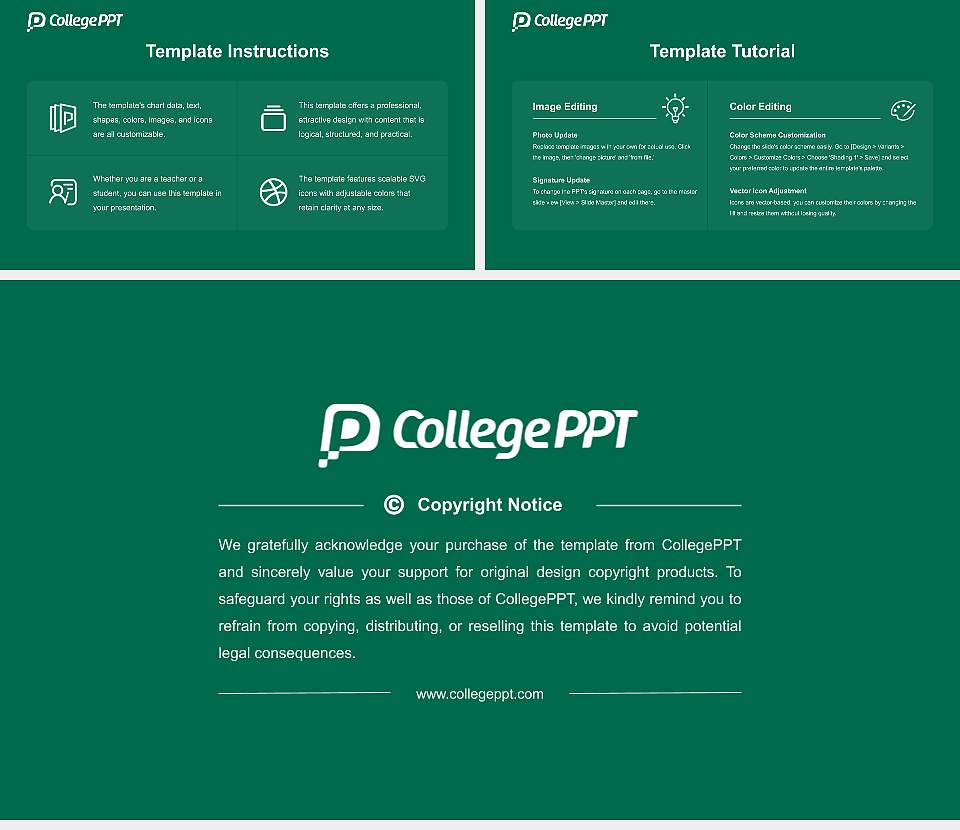 Cleveland State University Course/Courseware Creation PPT Template16:9 ratio PPT effect preview image5