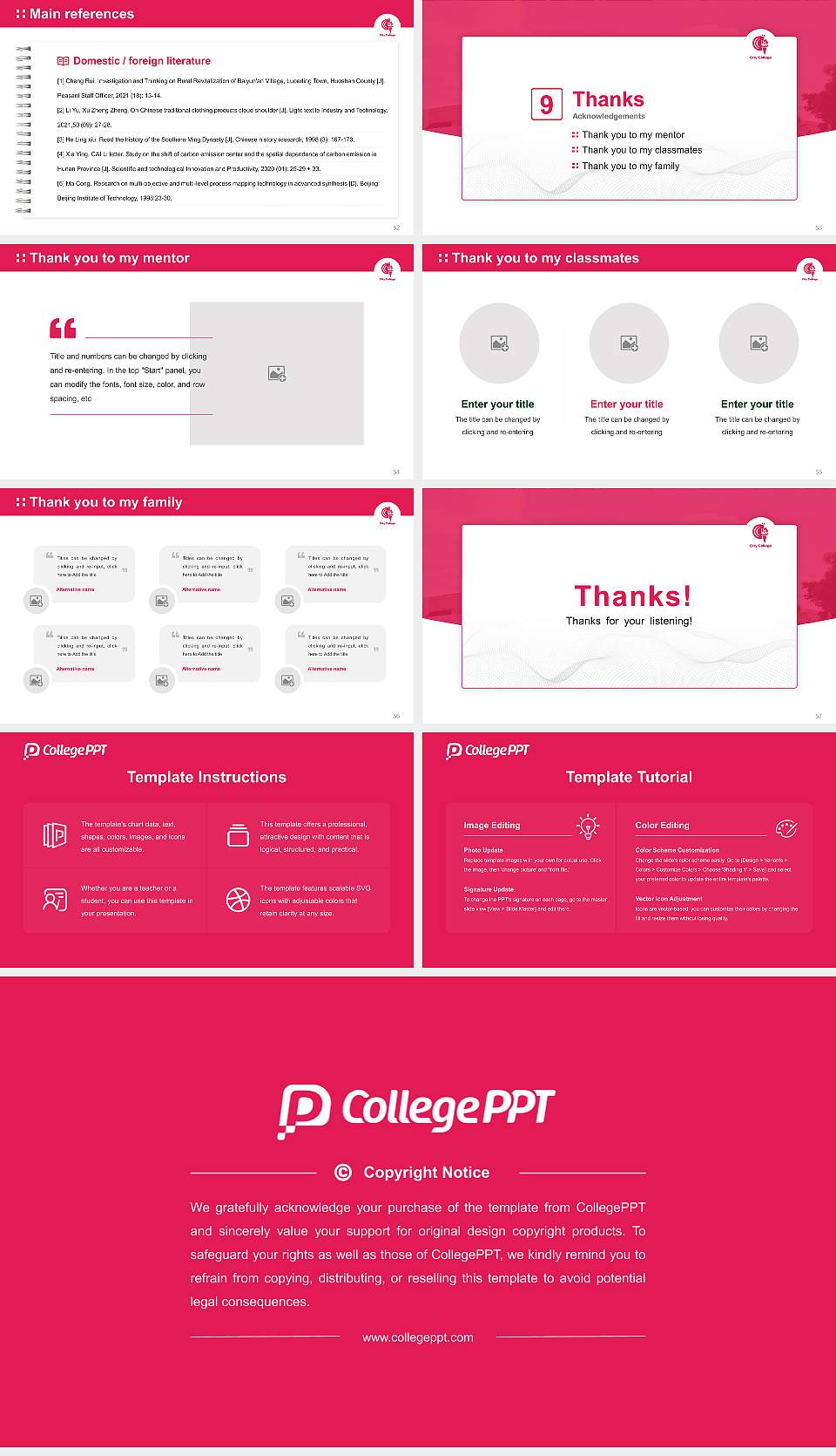 City College-Fort Lauderdale Graduation Thesis Defense PPT Template16:9 ratio PPT effect preview image7