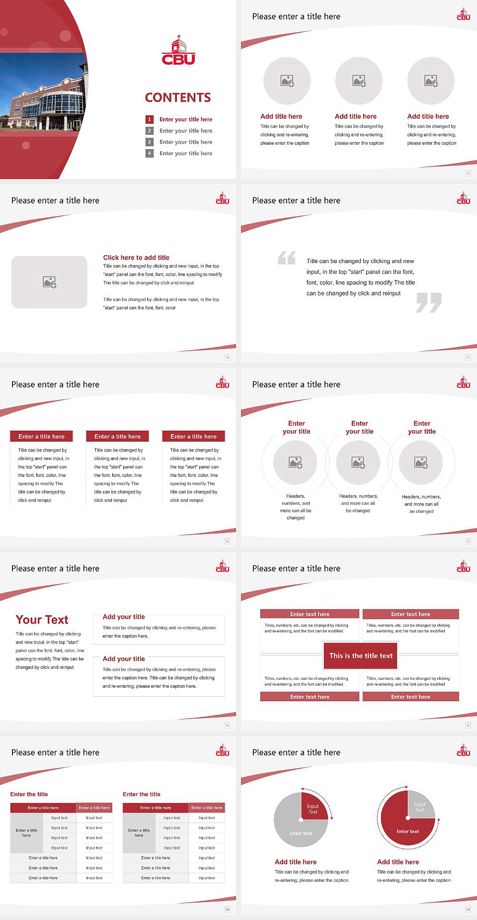 Christian Brothers University Course/Courseware Creation PPT Template4:3 ratio PPT effect preview image2