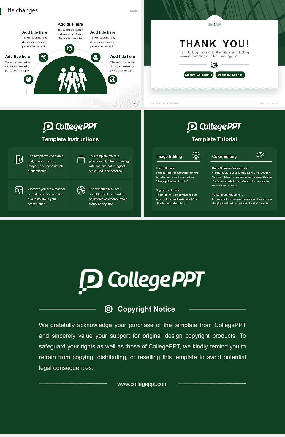 Clear Creek Baptist Bible College National Scholarship Defense PPT Template4:3 ratio PPT effect preview image4