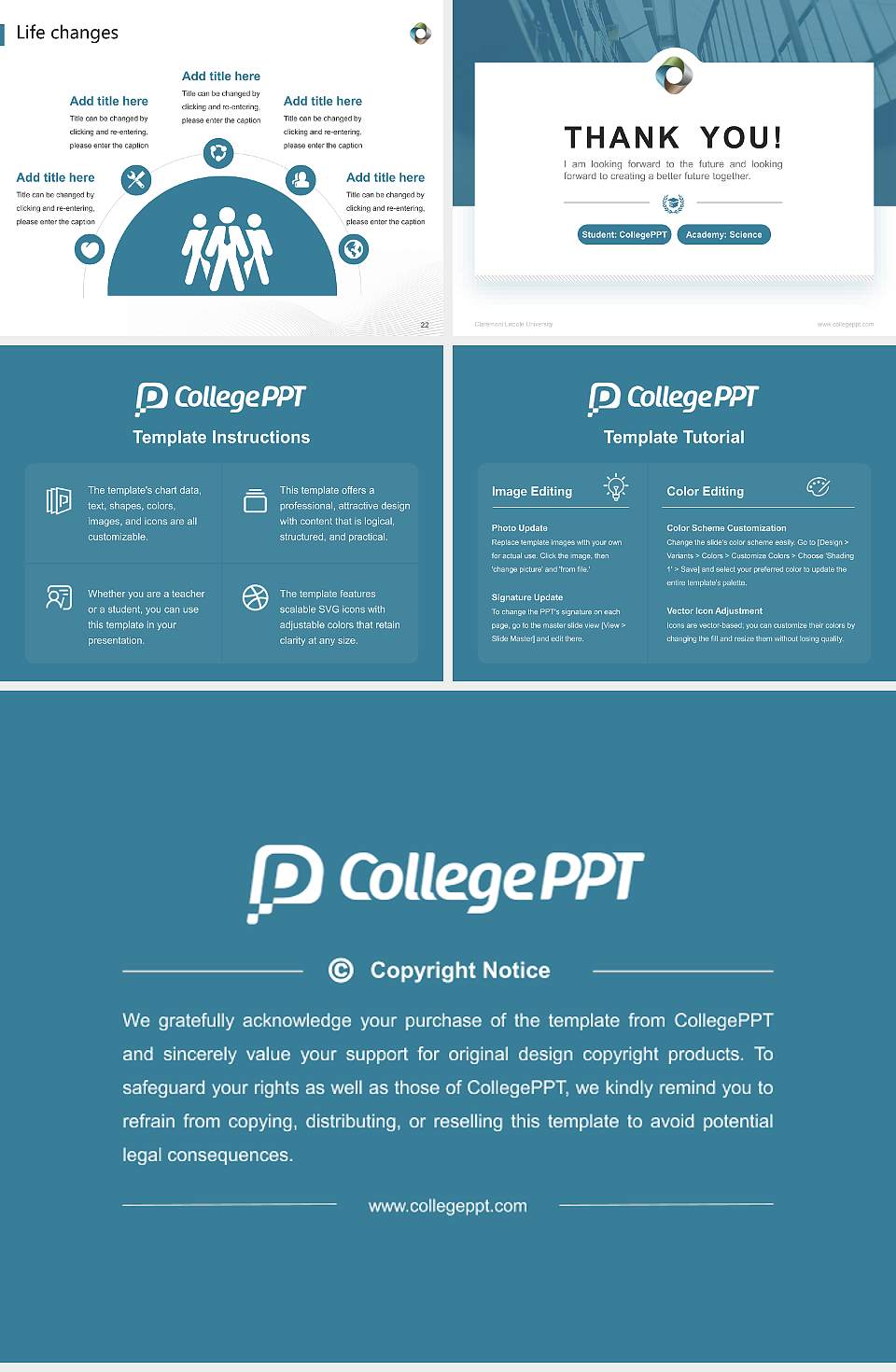 Claremont Lincoln University National Scholarship Defense PPT Template4:3 ratio PPT effect preview image4