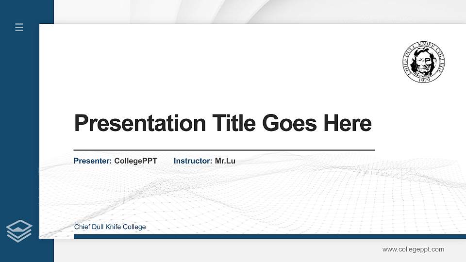 Chief Dull Knife College Thesis Proposal/Graduation Defense PPT Template16:9 ratio PPT effect preview image