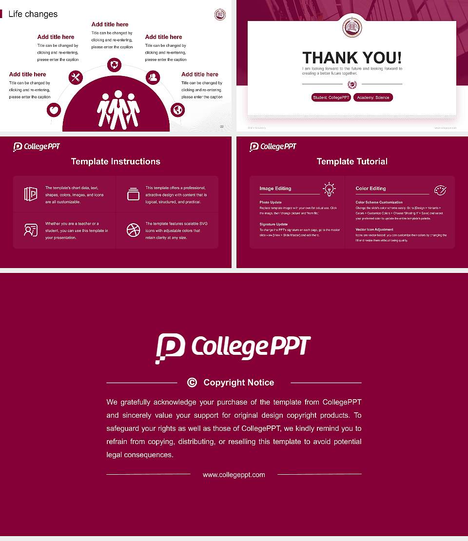 Claflin University National Scholarship Defense PPT Template16:9 ratio PPT effect preview image4