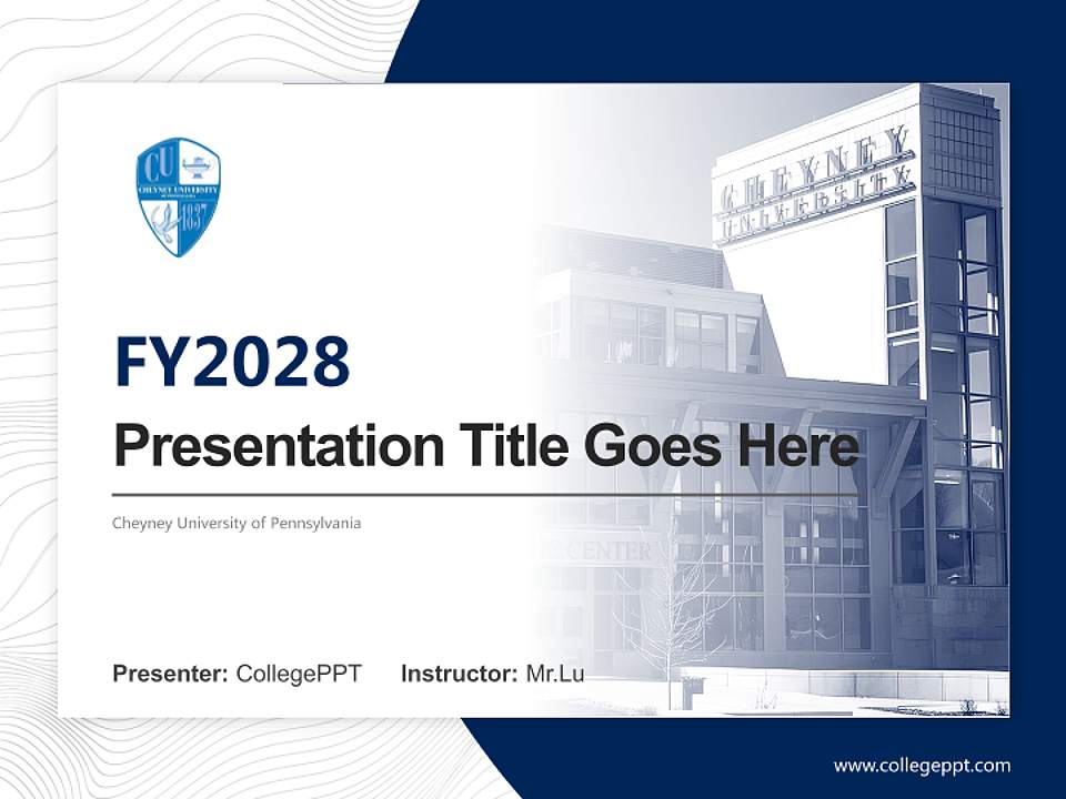 Cheyney University of Pennsylvania Academic Presentation/Research Findings Report PPT Template4:3 ratio PPT effect preview image5
