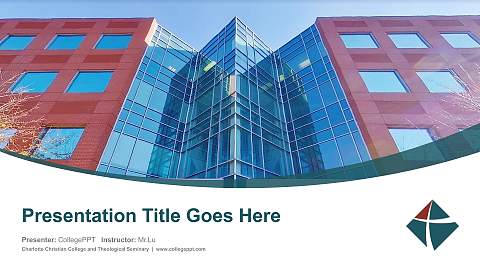Charlotte Christian College and Theological Seminary Course/Courseware Creation PPT Template