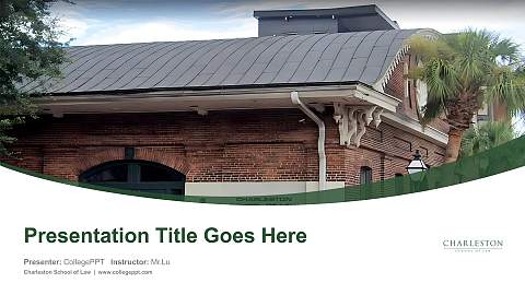 Charleston School of Law Course/Courseware Creation PPT Template