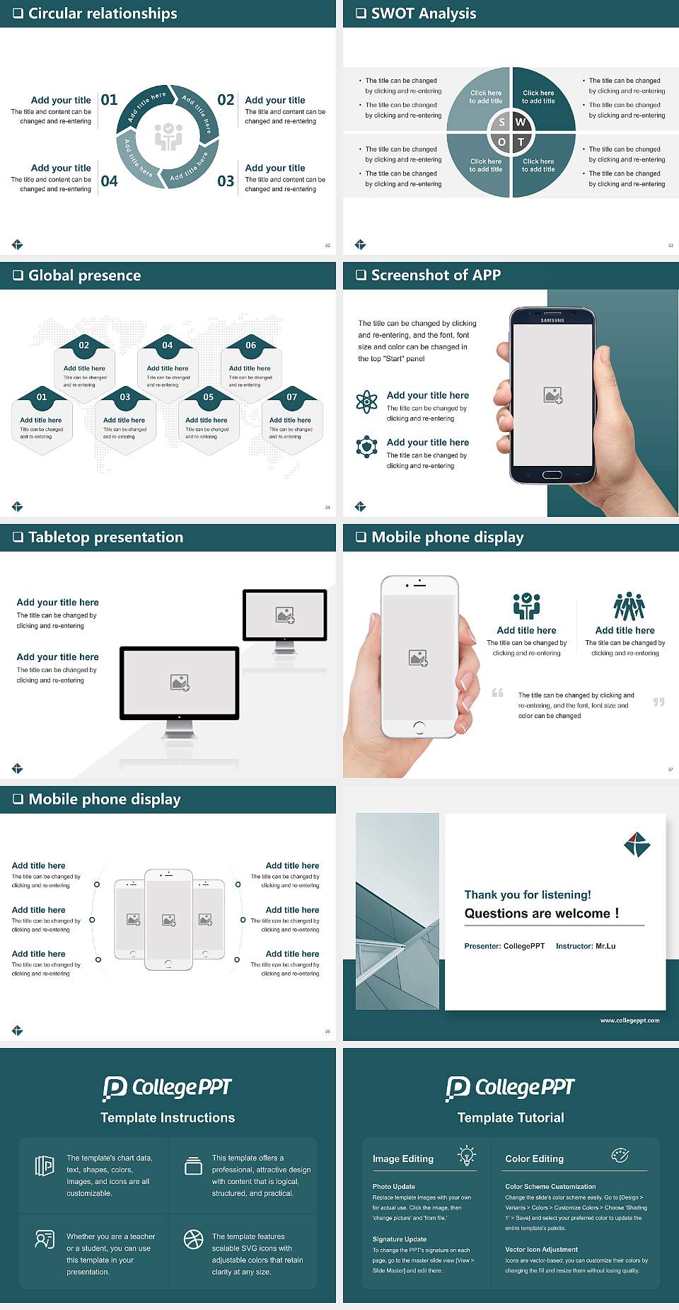 Charlotte Christian College and Theological Seminary General Purpose PPT Template4:3 ratio PPT effect preview image5