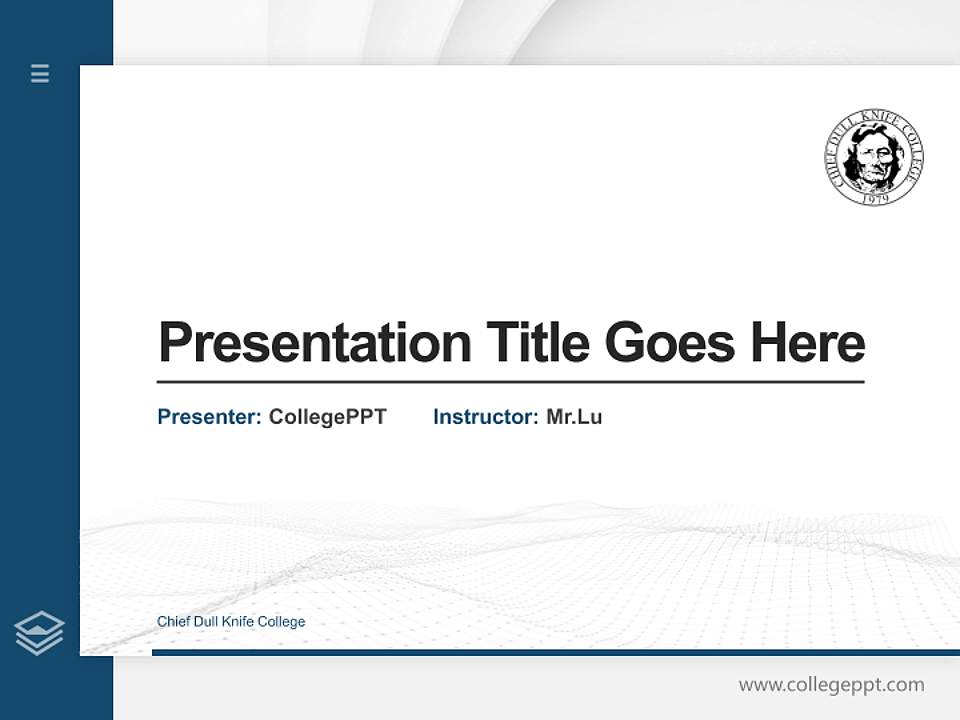 Chief Dull Knife College Thesis Proposal/Graduation Defense PPT Template4:3 ratio PPT effect preview image5
