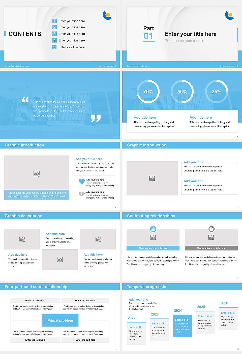 Colegio Universitario De San Juan Thesis Proposal/Graduation Defense PPT Template16:9 ratio PPT effect preview image2