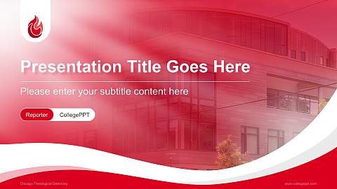 Chicago Theological Seminary Lecture Sharing and Networking Event PPT Template
