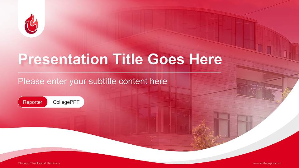 Chicago Theological Seminary Lecture Sharing and Networking Event PPT Template16:9 ratio PPT effect preview image