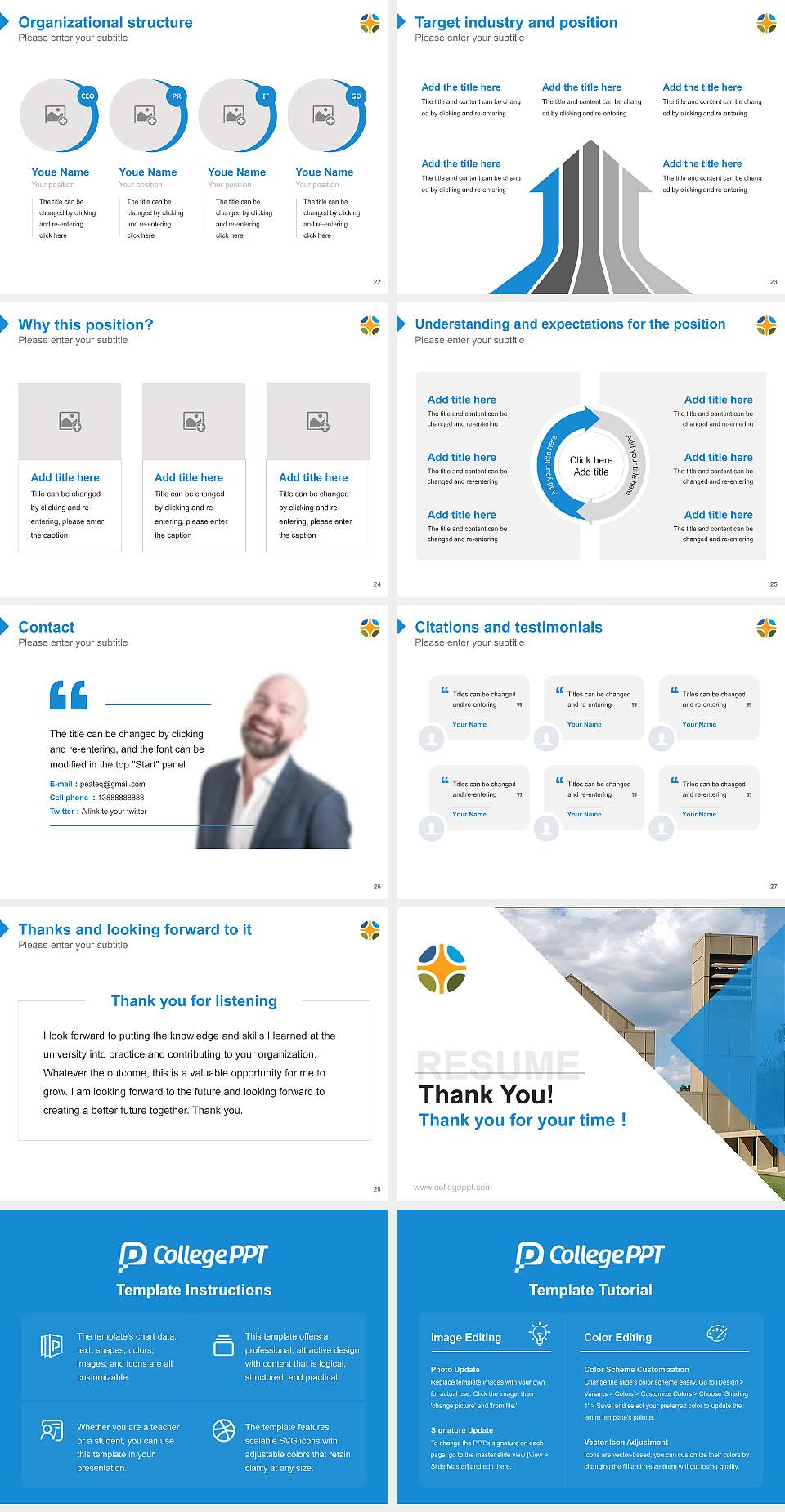 Christian Theological Seminary Resume PPT Template4:3 ratio PPT effect preview image4