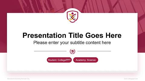 Cleveland University-Kansas City National Scholarship Defense PPT Template