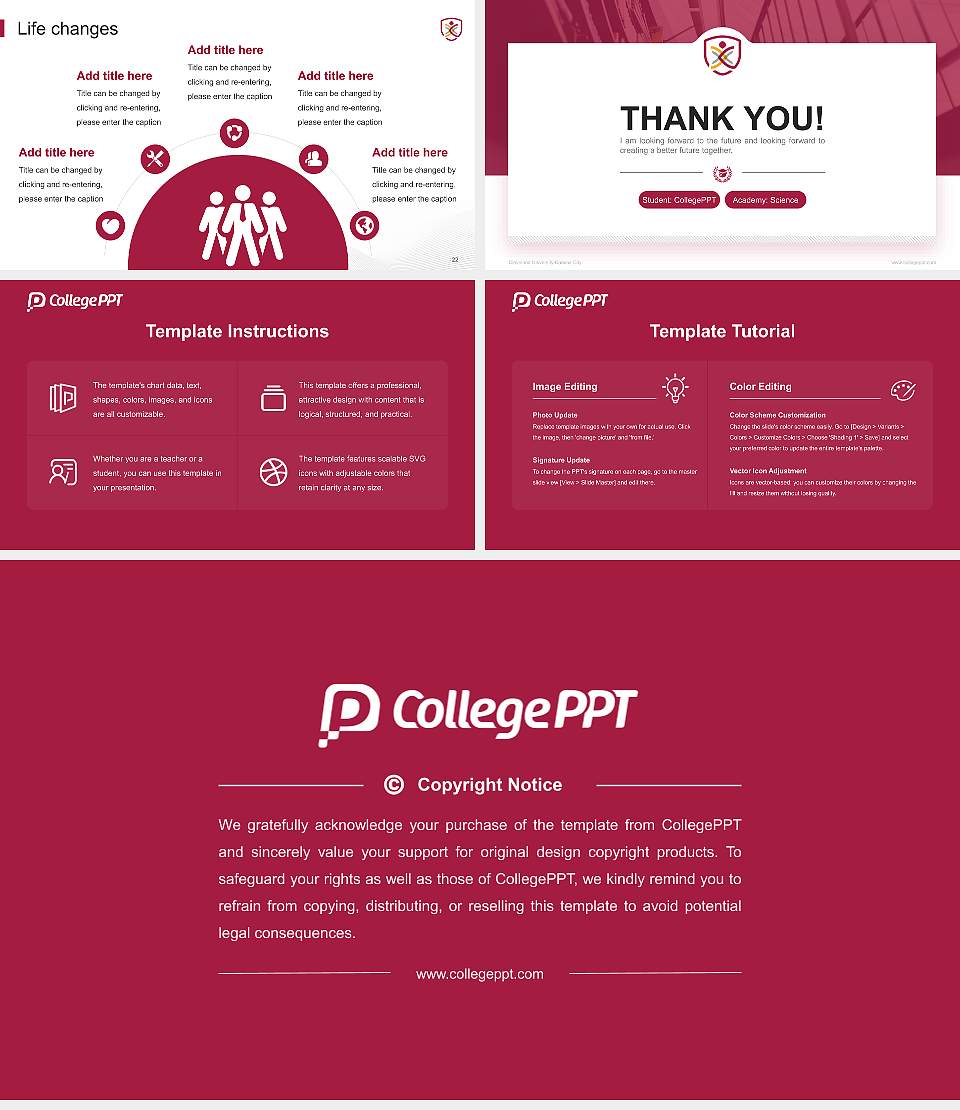 Cleveland University-Kansas City National Scholarship Defense PPT Template16:9 ratio PPT effect preview image4