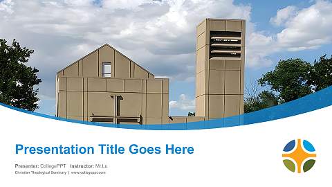 Christian Theological Seminary Course/Courseware Creation PPT Template