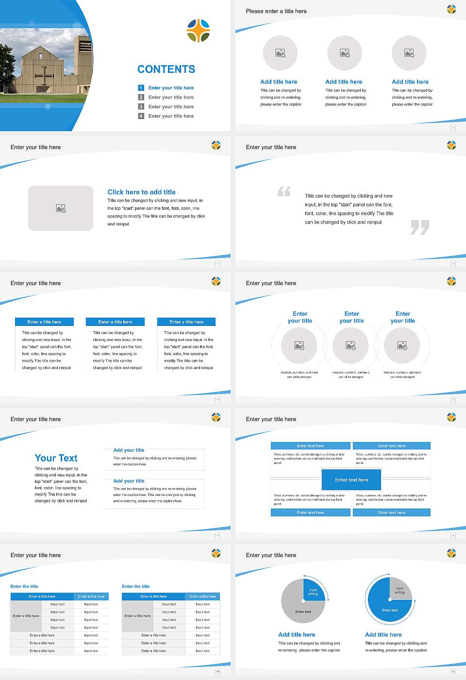Christian Theological Seminary Course/Courseware Creation PPT Template16:9 ratio PPT effect preview image2