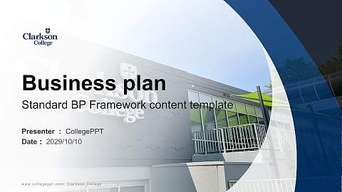 Clarkson College Competition/Entrepreneurship Contest PPT Template