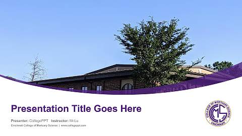 Cincinnati College of Mortuary Science Course/Courseware Creation PPT Template