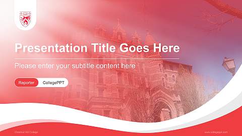 Chestnut Hill College Lecture Sharing and Networking Event PPT Template