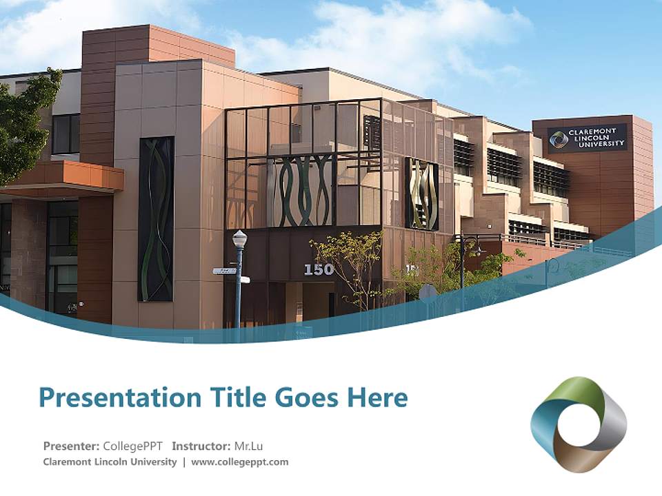 Claremont Lincoln University Course/Courseware Creation PPT Template4:3 ratio PPT effect preview image5